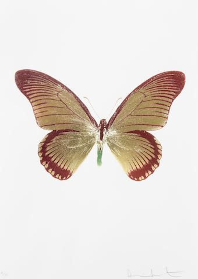 The Souls IV - Chilli Red/Oriental Gold/Leaf Green by Damien Hirst
