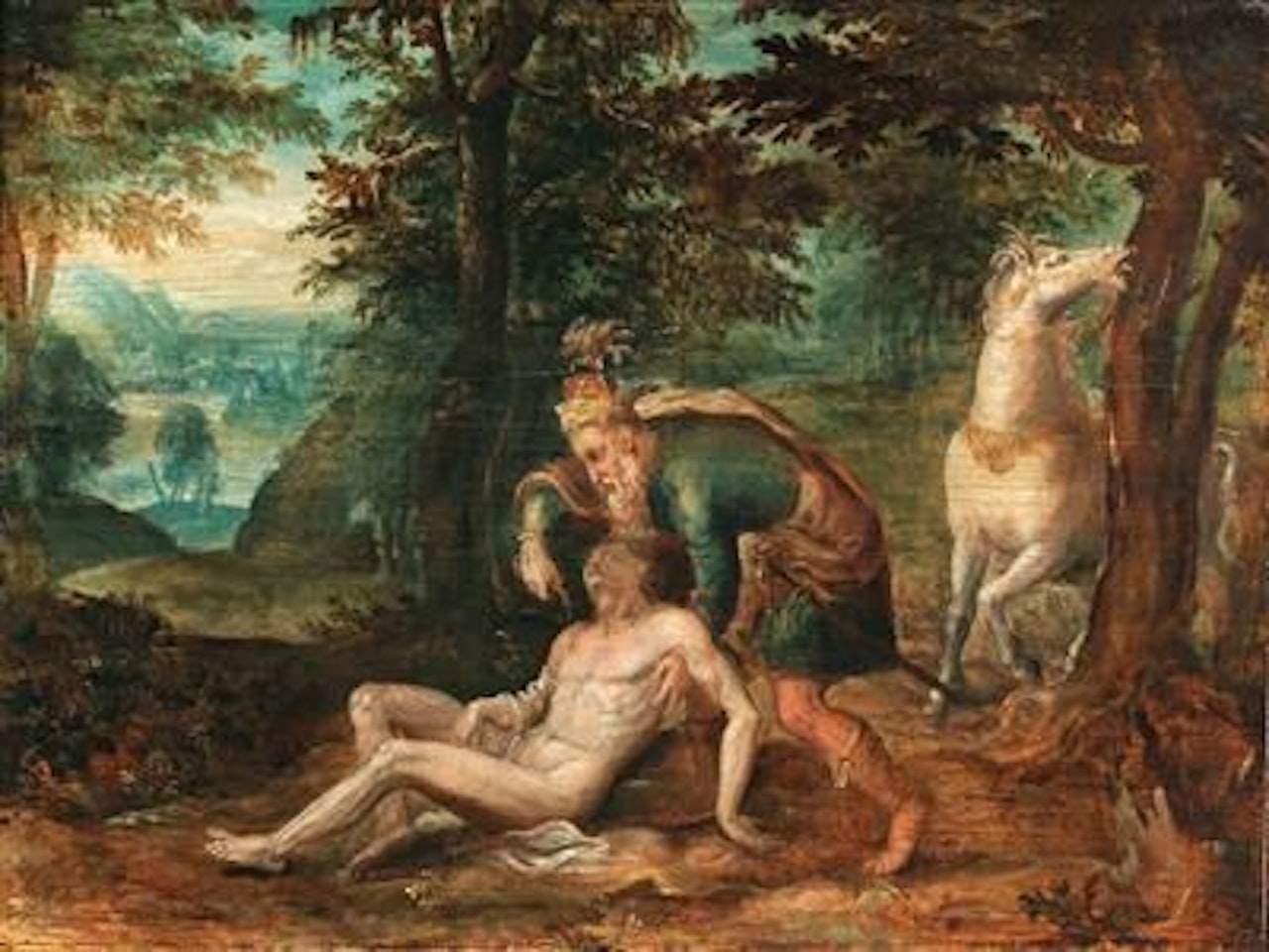 The Good Samaritan by Dutch School