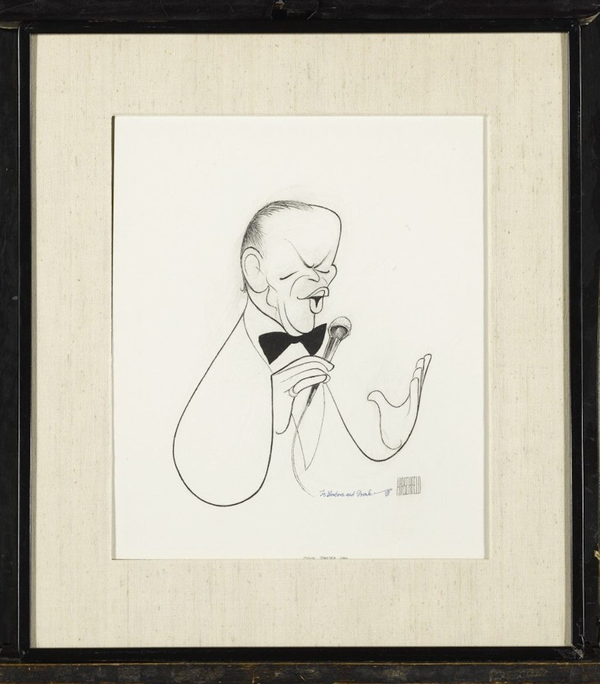 PORTRAIT OF FRANK SINATRA by Al Hirschfeld