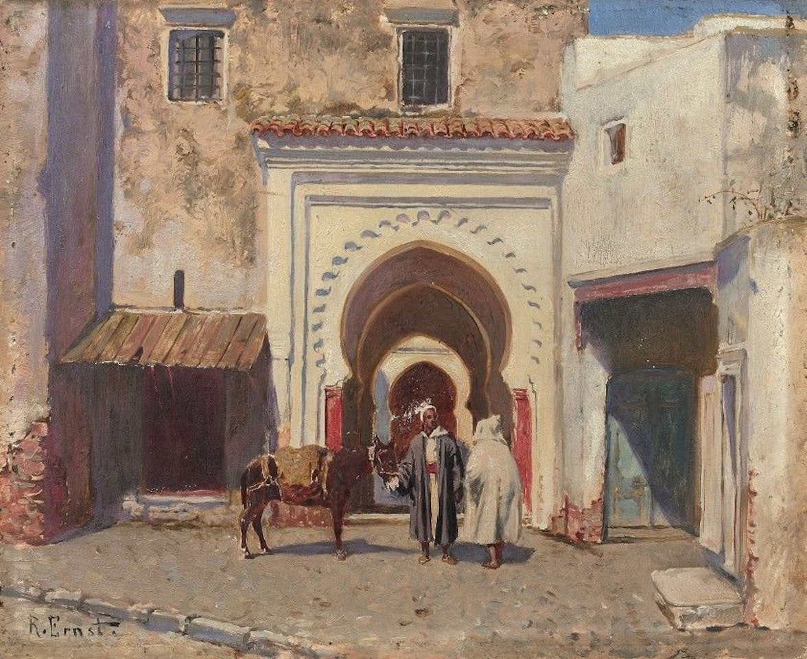 The door of the medina by Rudolf Ernst