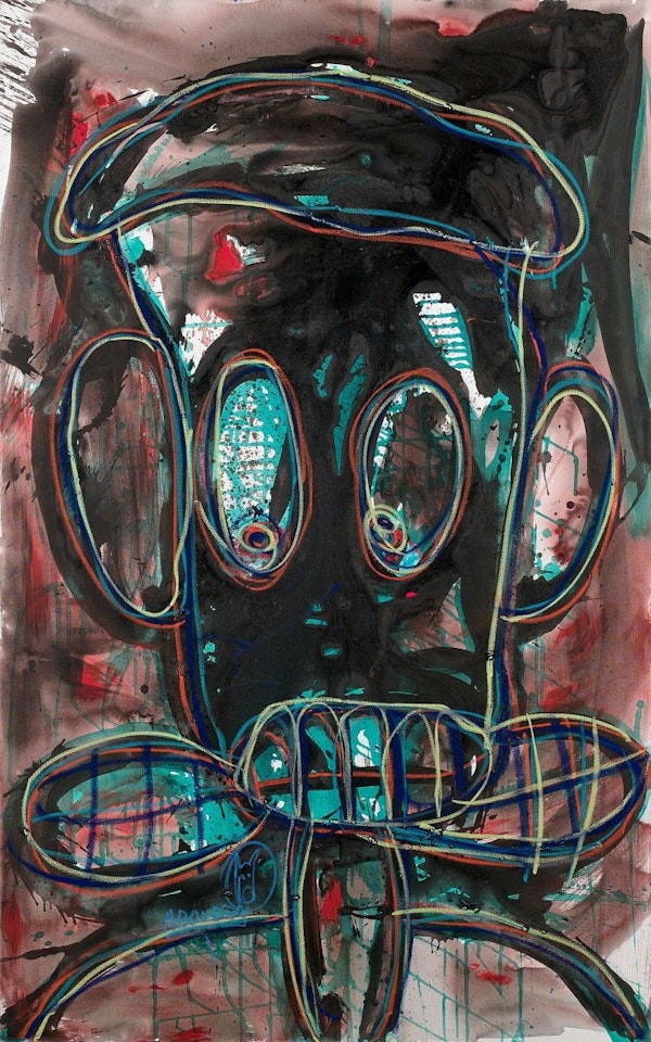 Untitled (Head) by Aboudia Abdoulaye Diarrassouba