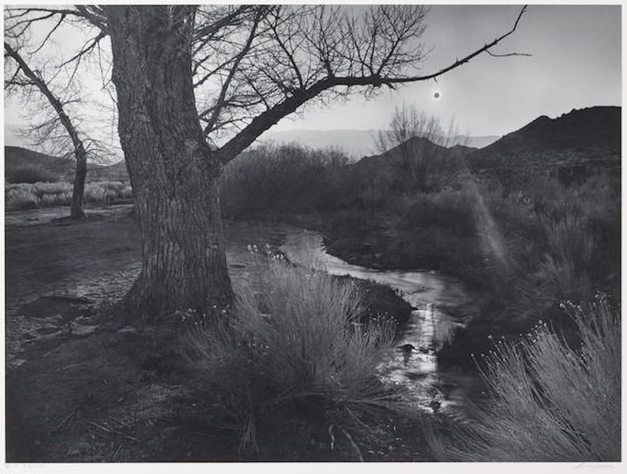 Black Sun, Tungsten Hills, Owens Valley, California, from "Portfolio V" by Ansel Adams