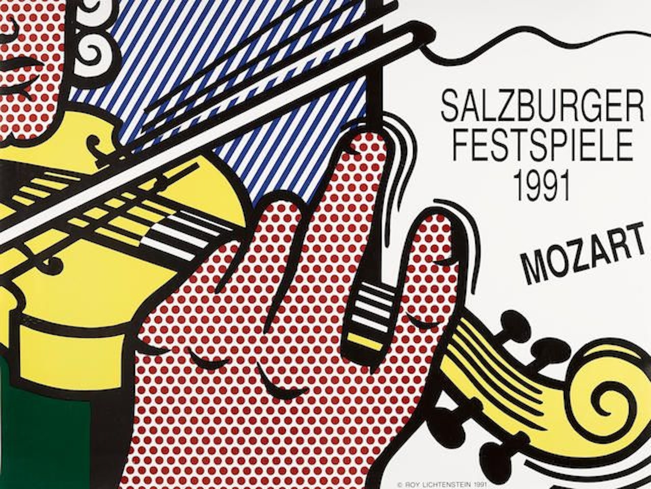 Salzburger Festspiele 1991 Poster by Roy Lichtenstein