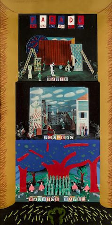 A French Triple Bill Poster by David Hockney