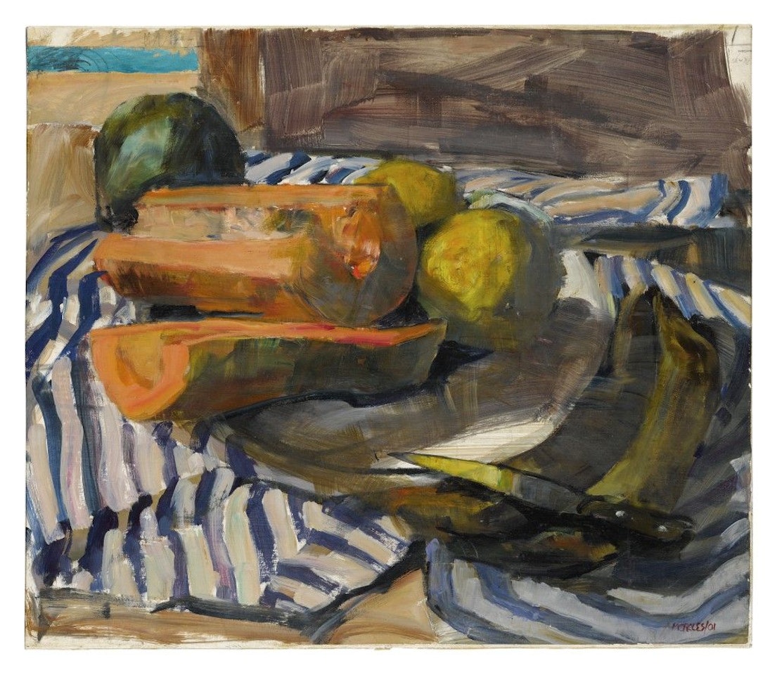 BODEGÓN CON PAPAYA by Armando Morales