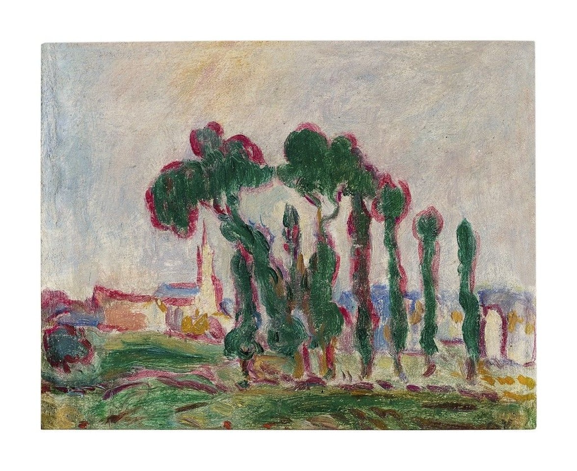 ÉGLISE DANS LES ARBRES EN NORMANDIE by Louis Valtat