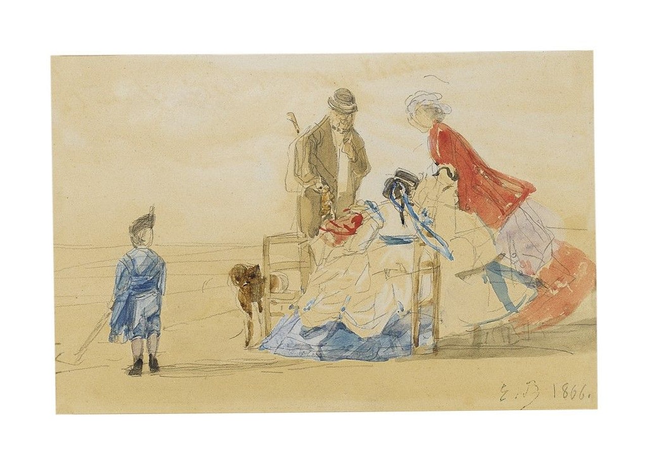 PLAGE DE TROUVILLE by Eugène Boudin