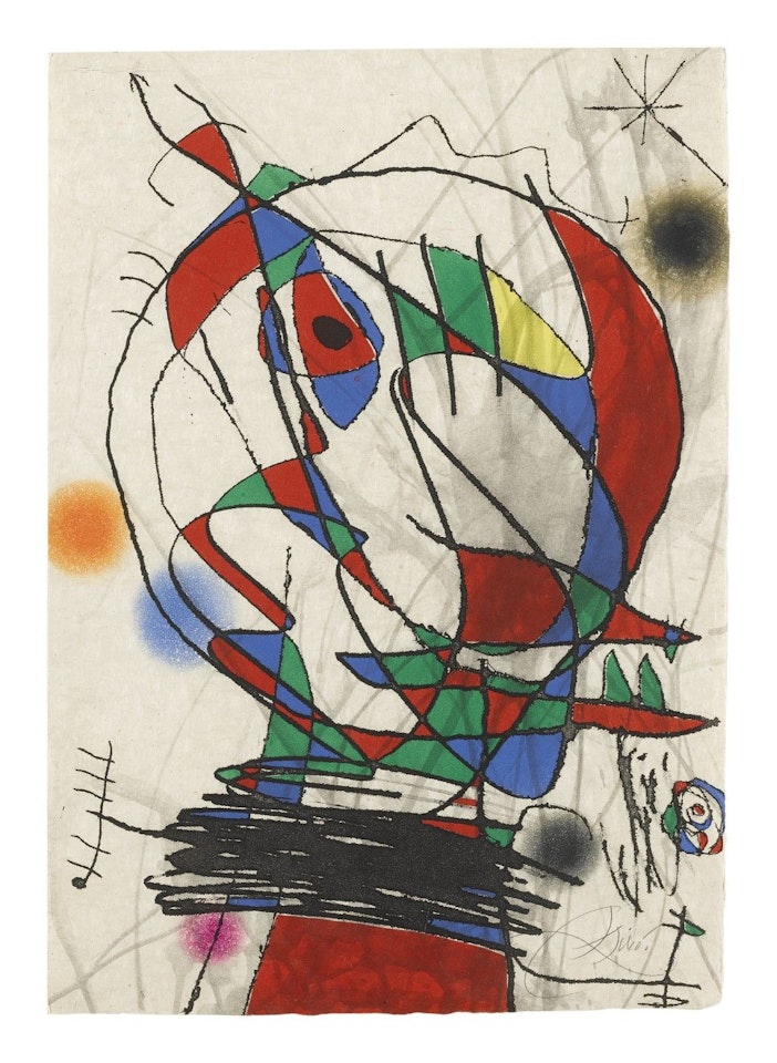 PASSAGE DE L'ÉGYPTIENNE: PLATE IIIII (DUPIN 1188) by Joan Miró