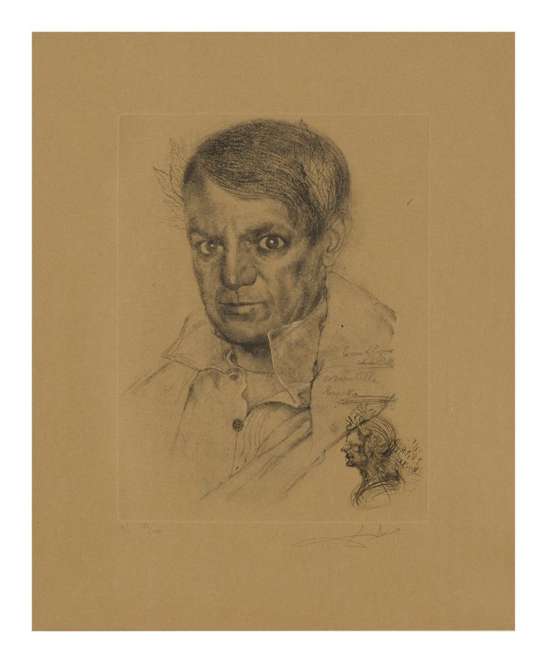 PORTRAIT OF PICASSO (FIELD 70-7) by Salvador Dali