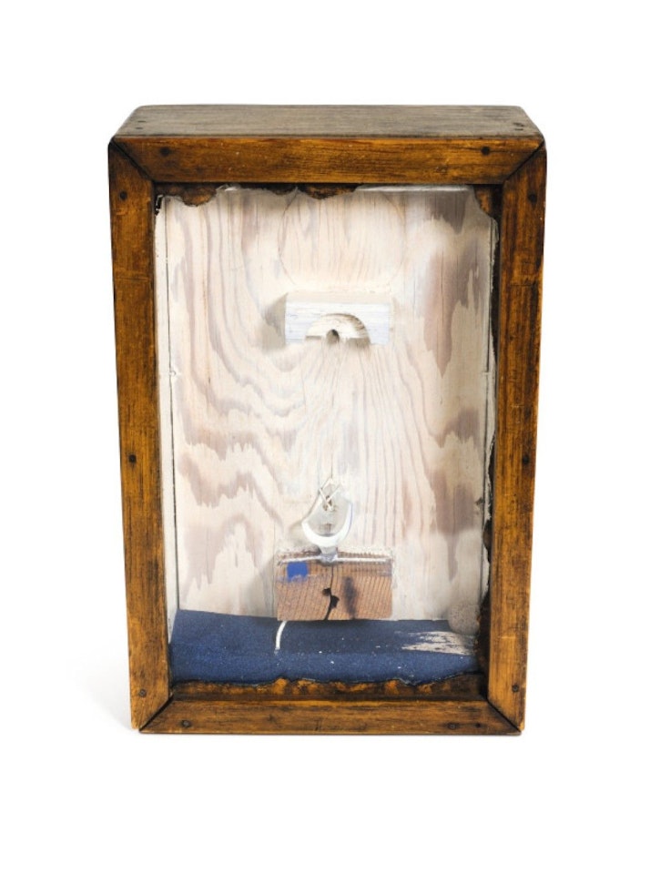 UNTITLED (BLUE SAND FOUNTAIN) by Joseph Cornell