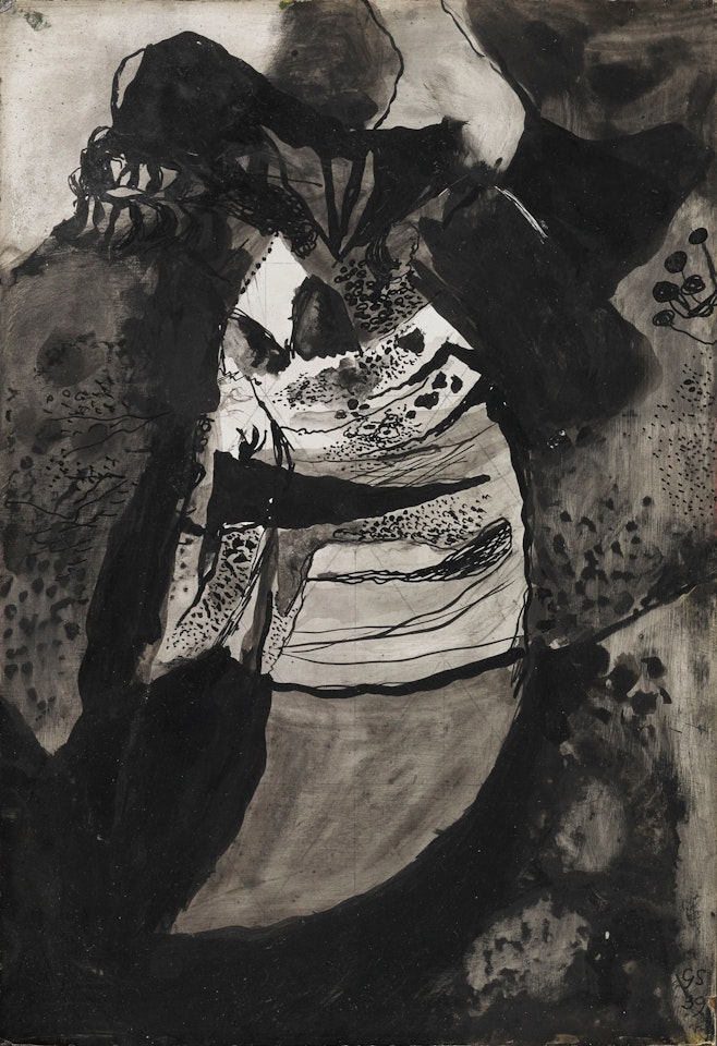 MARSH BELOW HILLS by Graham Sutherland