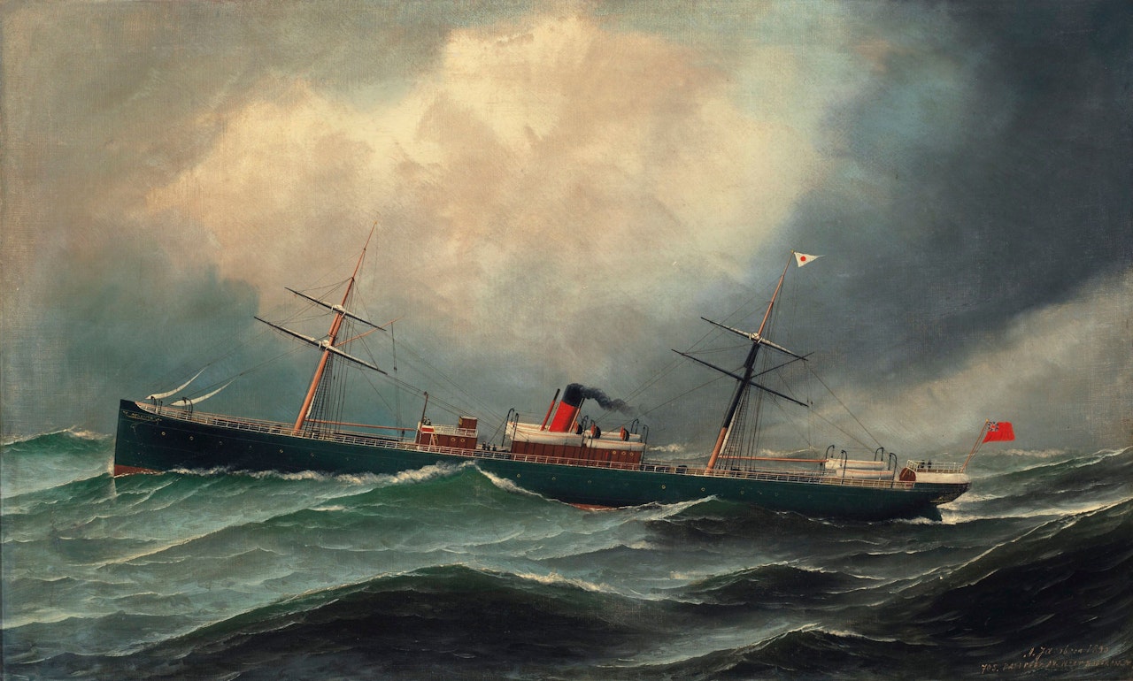 Steamship Otranto by Antonio Jacobsen