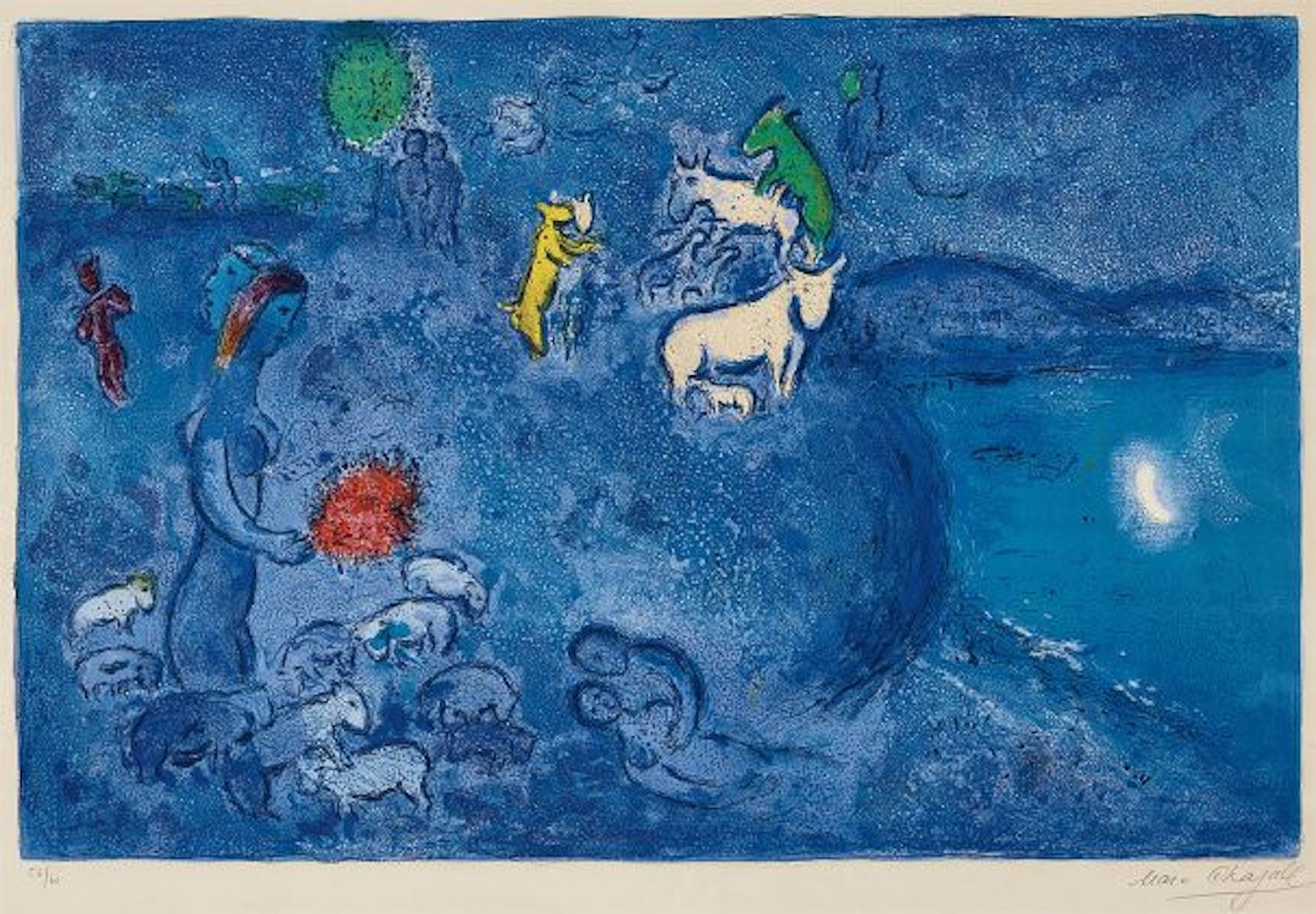 Le Printemps (Spring), plate 28 from Daphnis et Chloé by Marc Chagall