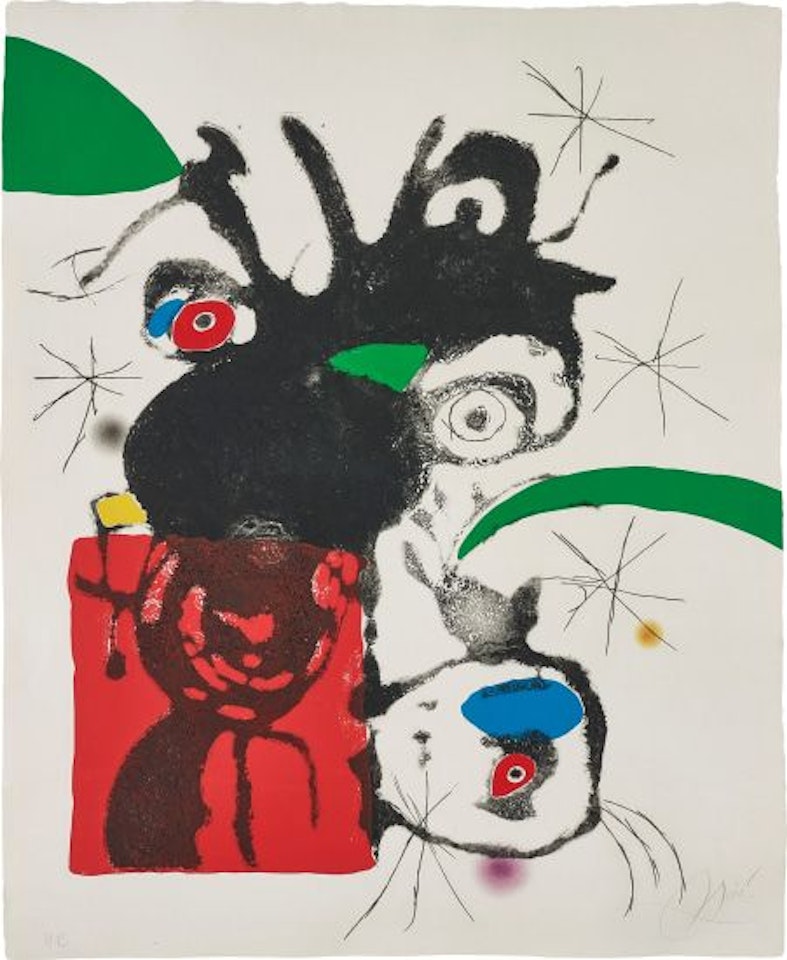 Untitled, plate 5 from Espriu - Miró by Joan Miró