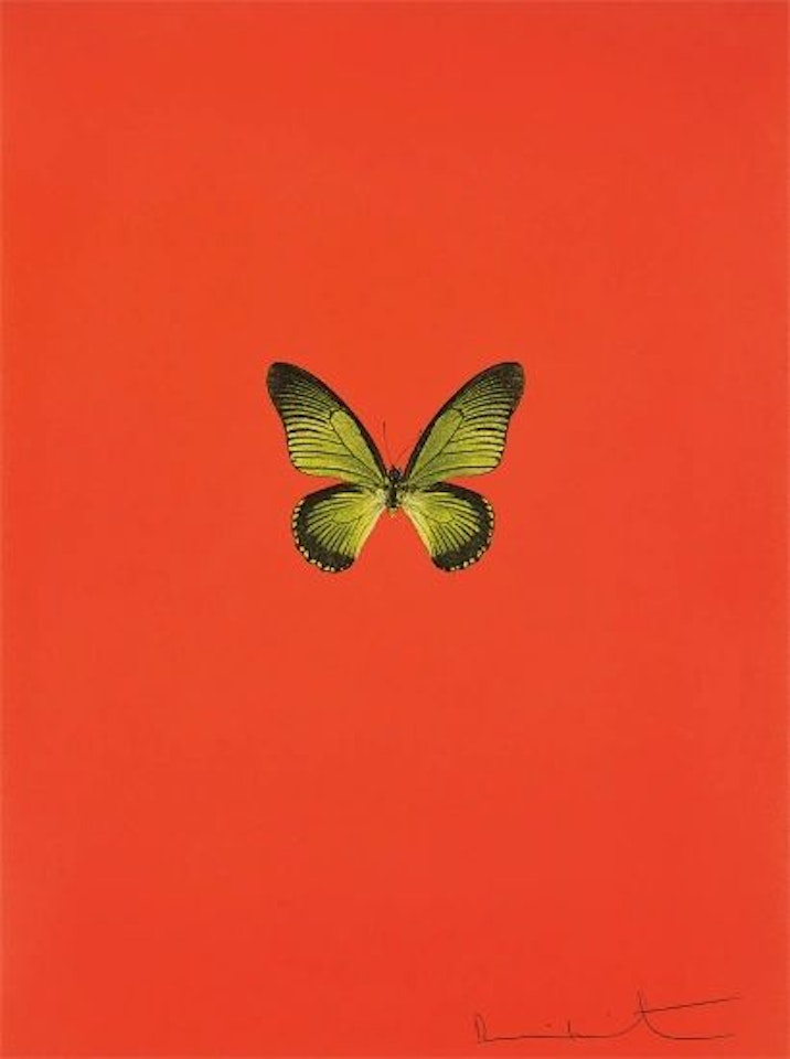 New Beginnings: one plate by Damien Hirst