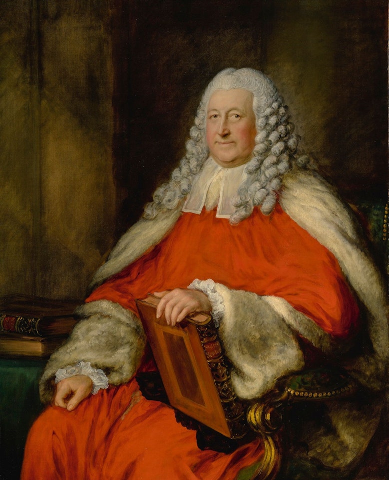 PORTRAIT OF EDWARD WILLES (1723-1787), THREE-QUARTER LENGTH, WEARING JUDGE'S ROBES AND WIG by Thomas Gainsborough