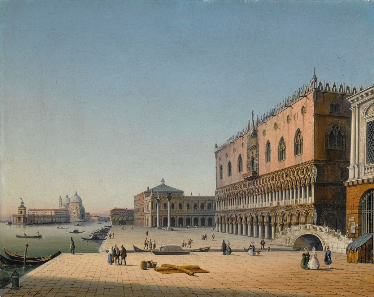 VENICE, A VIEW OF THE RIVA DEGLI SCHIAVONI by Venetian School