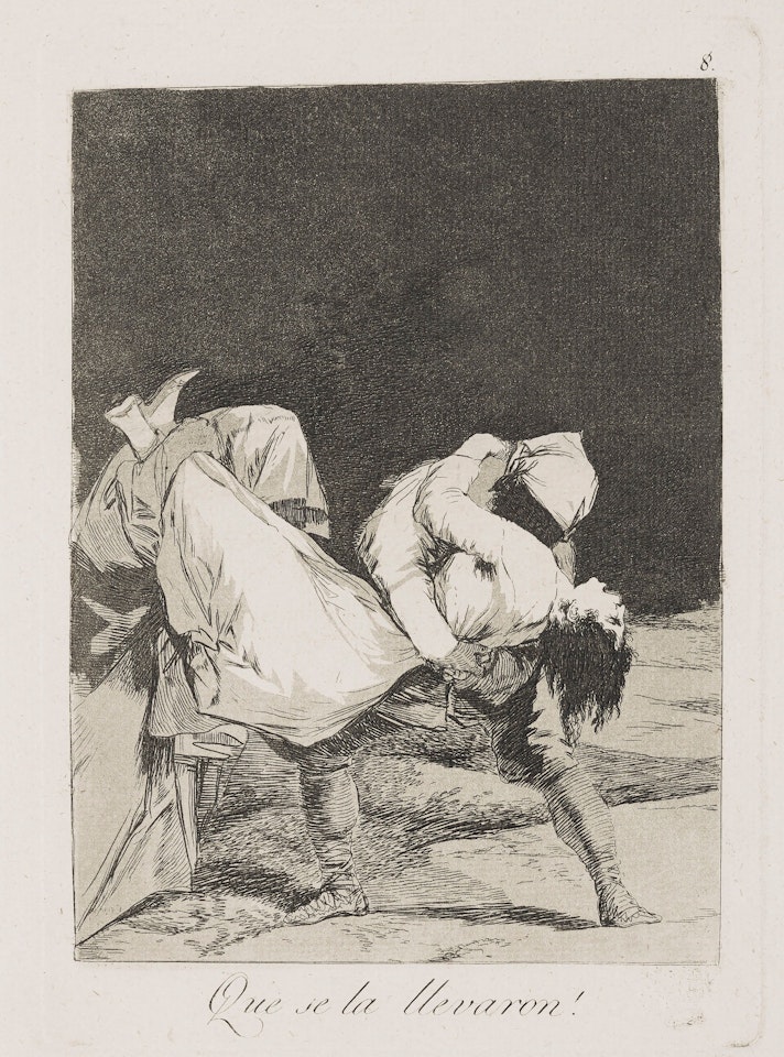 Que se la llevaron! (Plate 8 from: Los Caprichos) by Francisco José de Goya