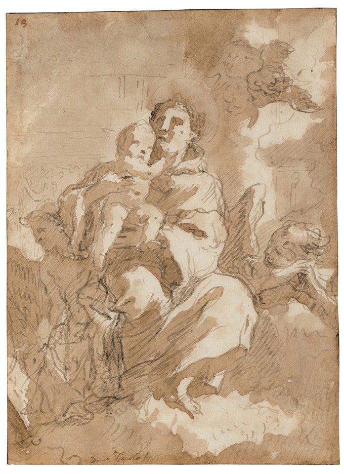 ST. ANTHONY WITH THE CHRIST CHILD by Giovanni Domenico Tiepolo