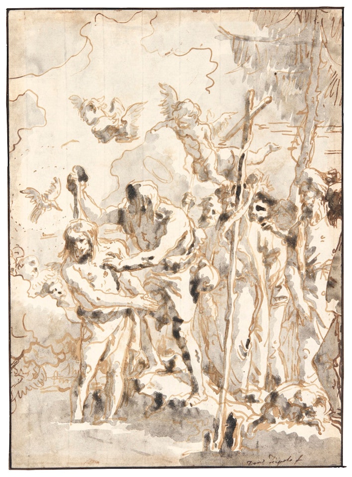 THE BAPTISM OF CHRIST by Giovanni Domenico Tiepolo