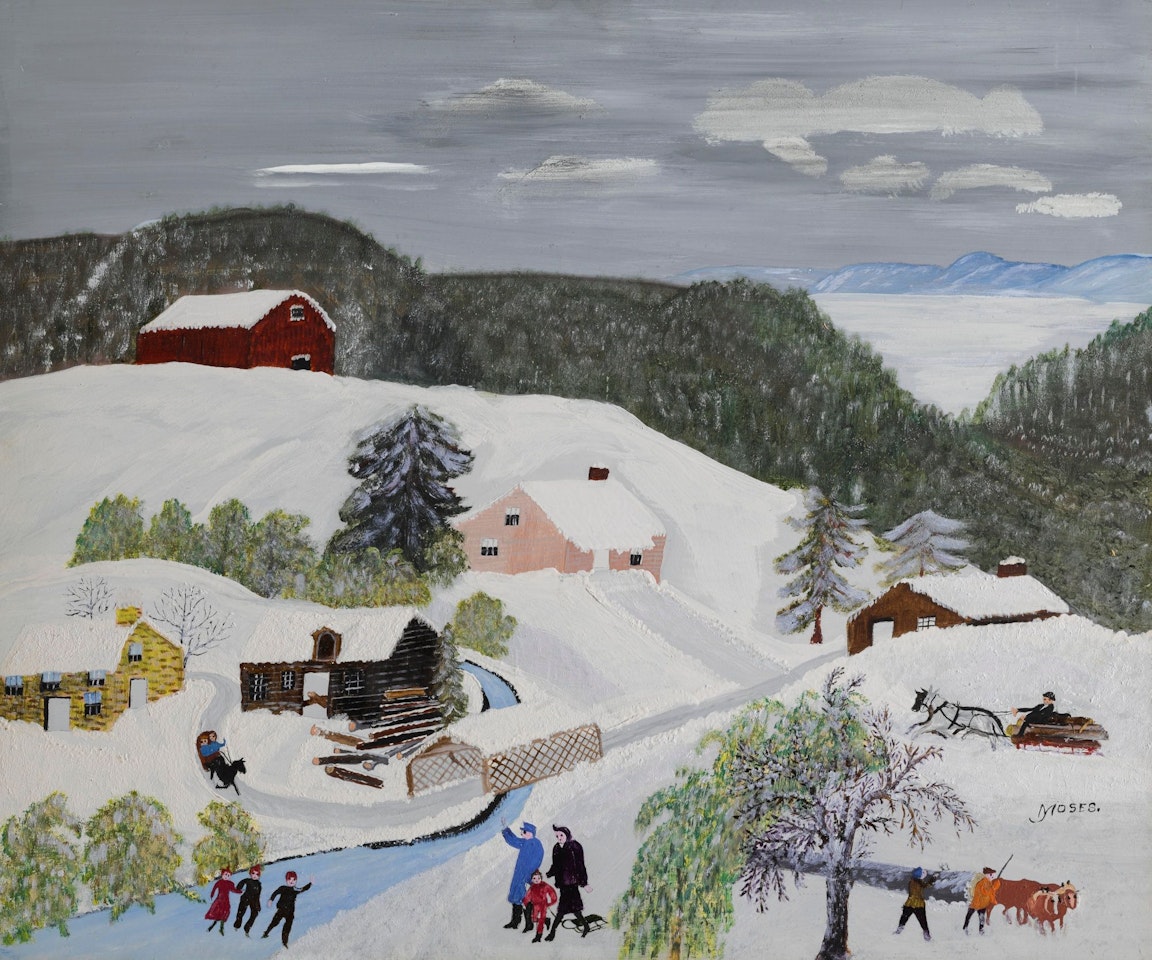 OUR OLD SAW MILL by Grandma Moses