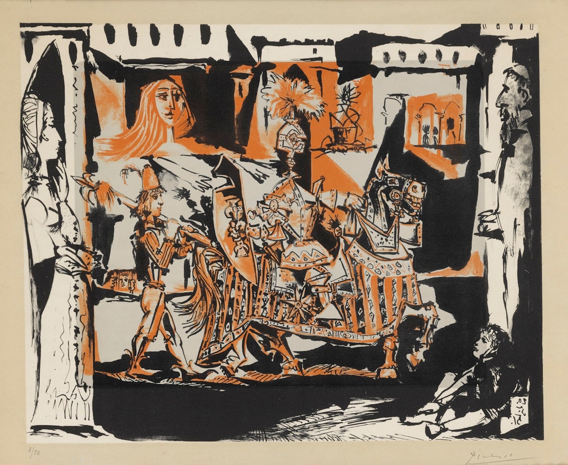 LE DÉPART (B. 686; MOURLOT 201) by Pablo Picasso