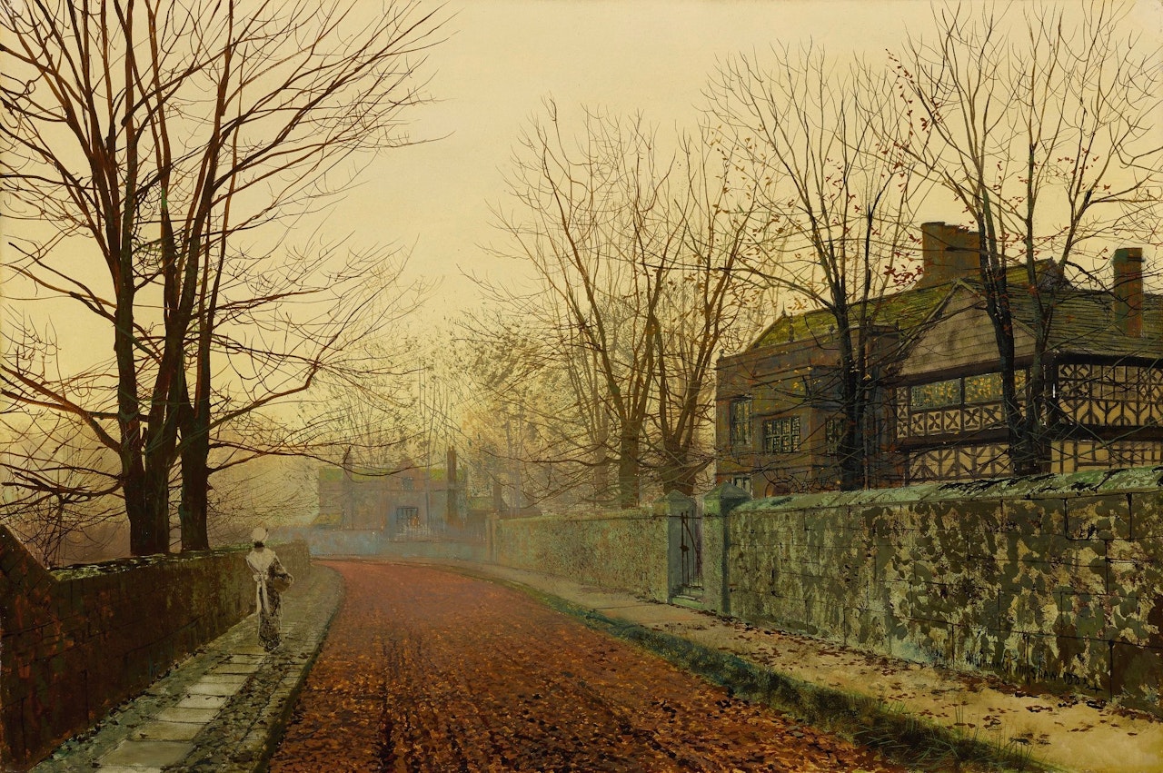 A NOVEMBER MORNING by John Atkinson Grimshaw