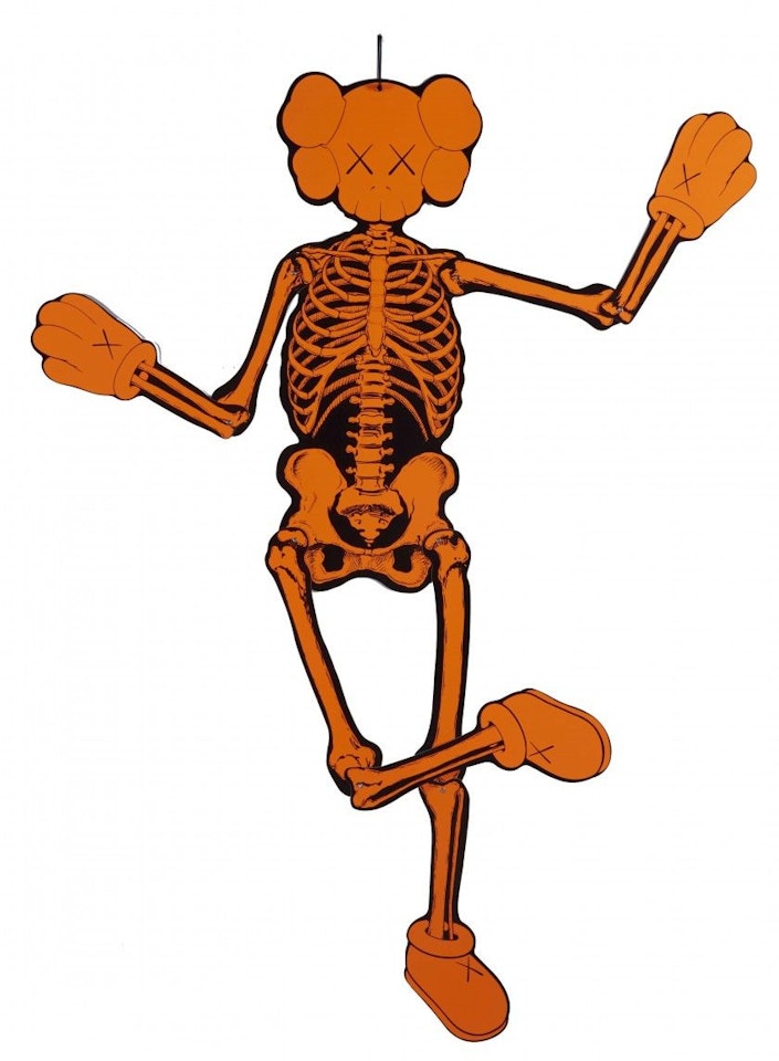 Skeleton Companion (Fluorescent Orange) by Kaws