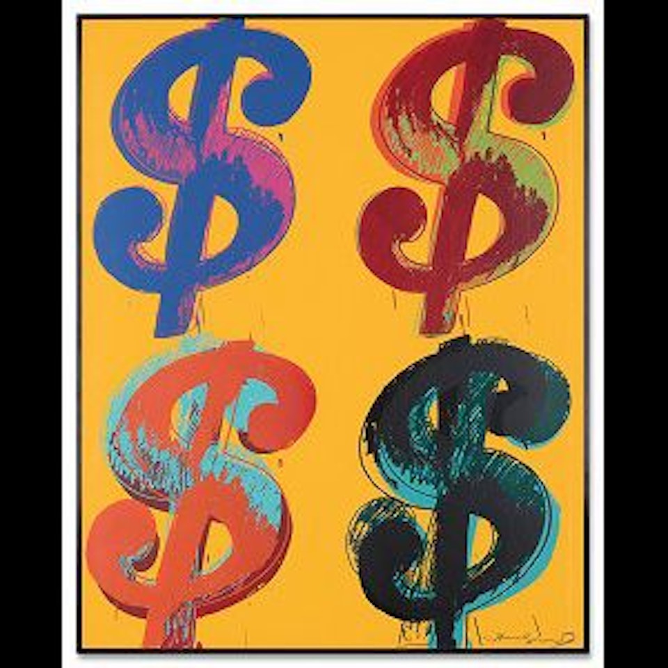 ＄ (4) (F. & S. Ⅱ.281-282) by Andy Warhol