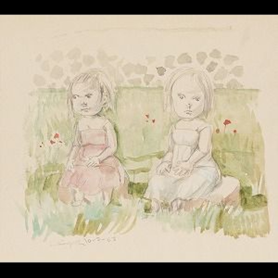 Two girls by Leonard Tsuguharu Foujita