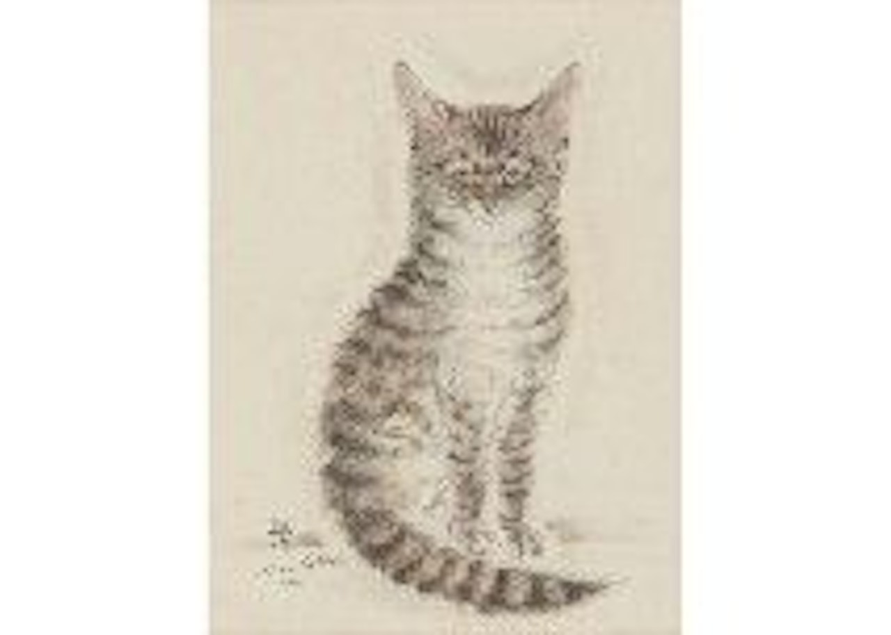 Cat by Leonard Tsuguharu Foujita