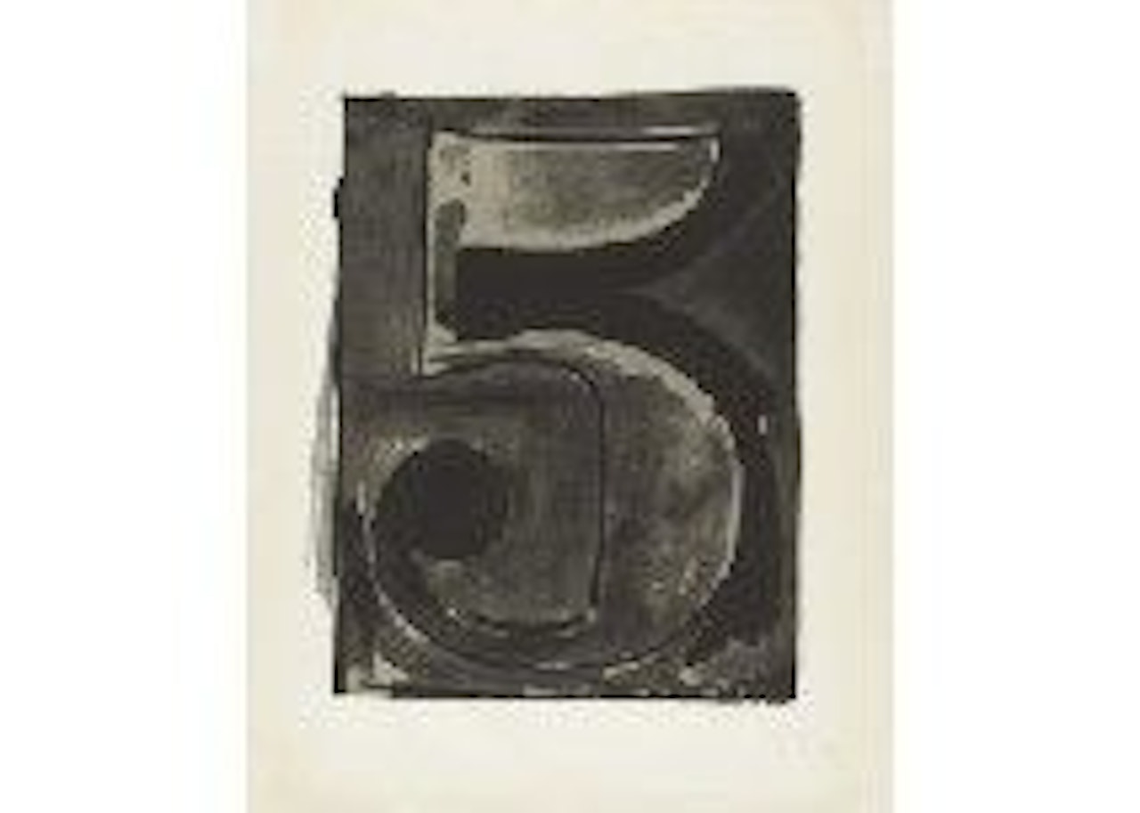 FIGURE 5 from BLACK NUMERAL SERIES by Jasper Johns