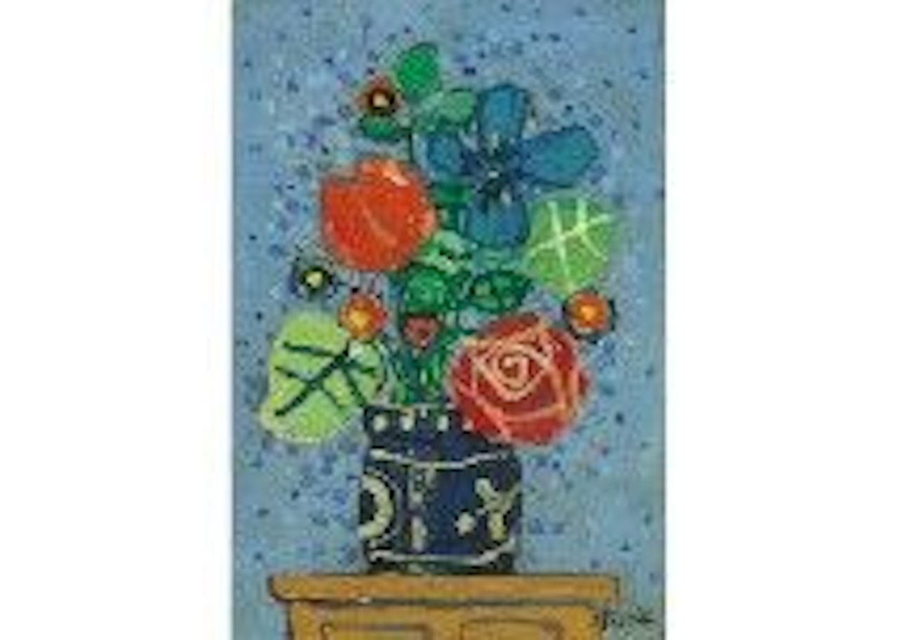 La tulipes et la rose rouges by Paul Aizpiri