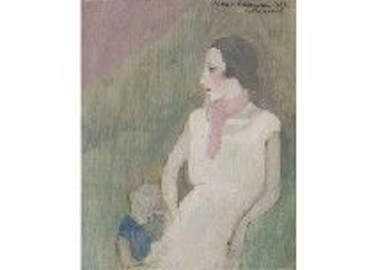 Nicole Groult et sa fille  Benoîte by Marie Laurencin