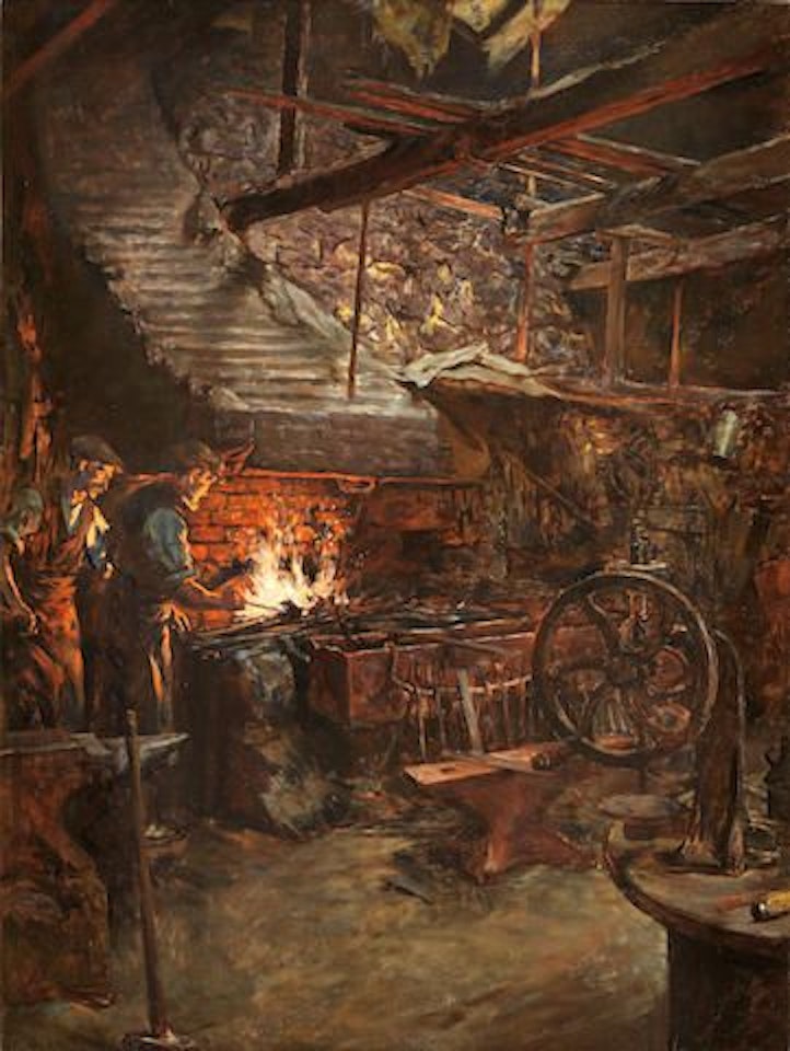 The Smith's Workshop by Stanhope Alexander Forbes