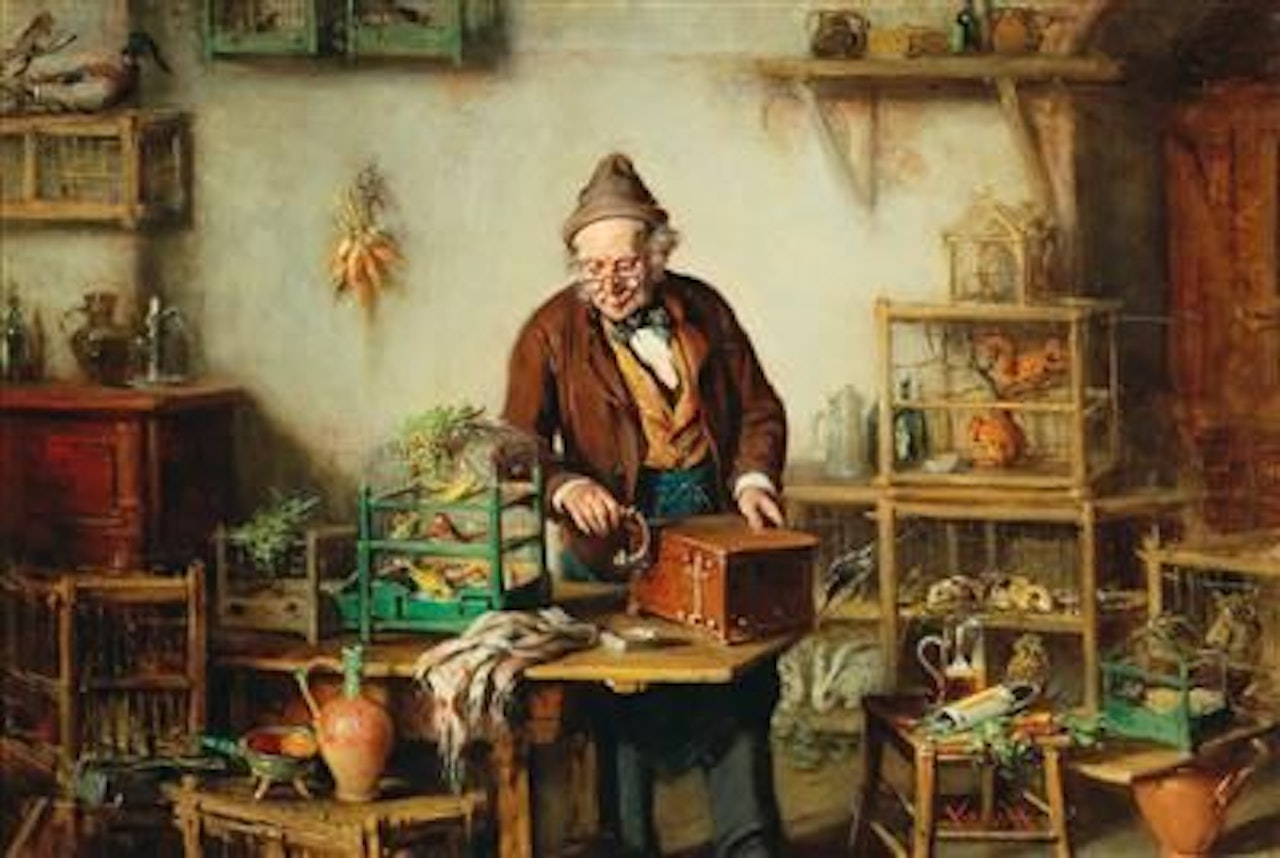 At the Pet Shop by Hermann Kern