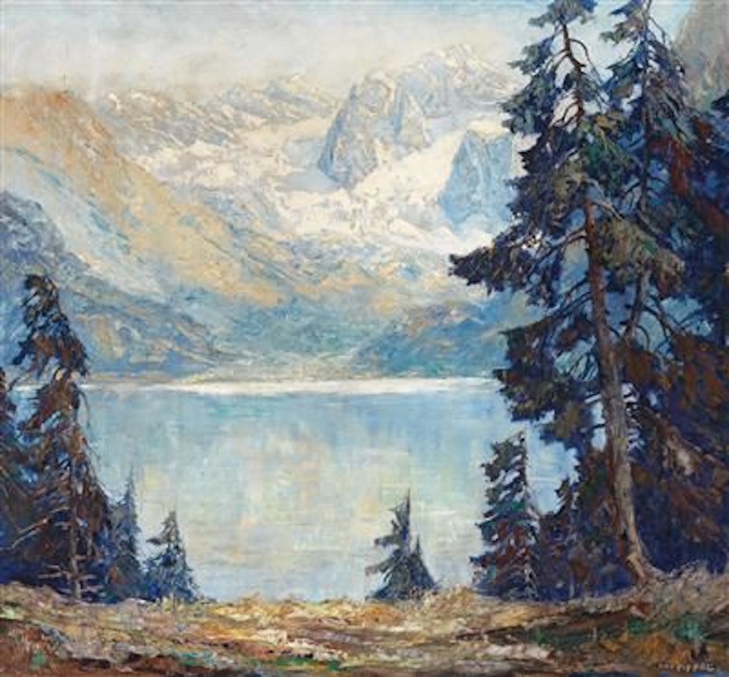 A Mountain Lake by Otto Pippel