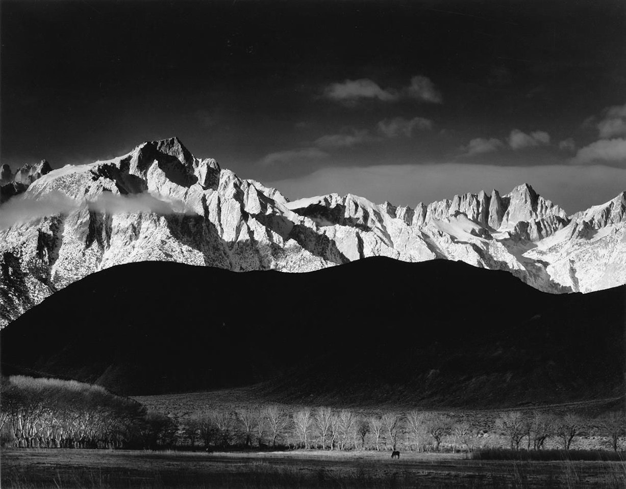 Winter Sunrise, Sierra Nevada From Lone Pine, California by Ansel Adams