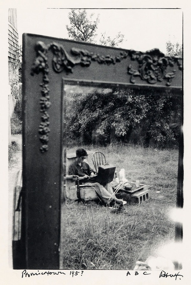 A.b.c. (portrait Of Richard Bellamy At His Typewriter) by Robert Frank