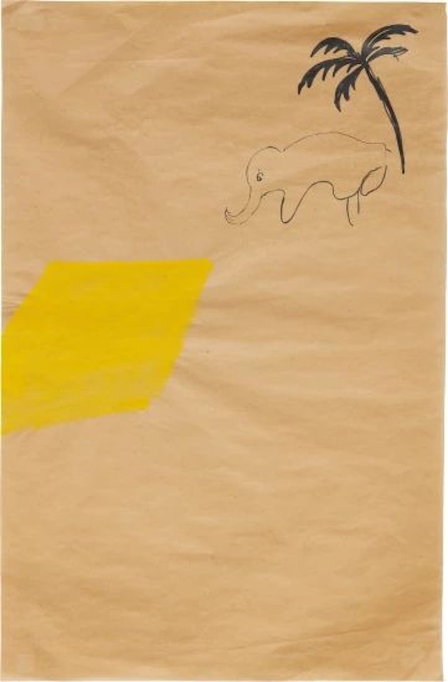 Ohne Titel (Elefant und Palme) (Untitled (Elephant and Palm)) by Sigmar Polke