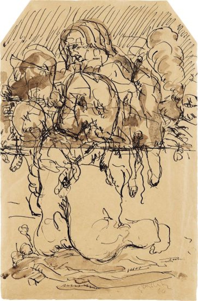 Geteilter Held (Divided Hero) by Georg Baselitz