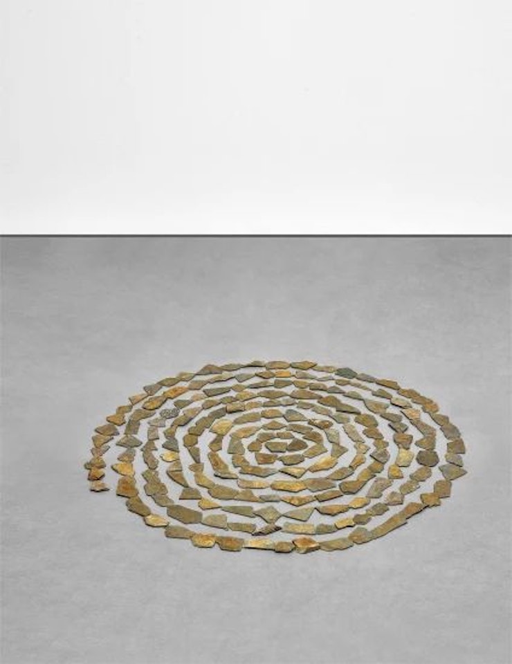Small Delabole Spiral by Richard Long