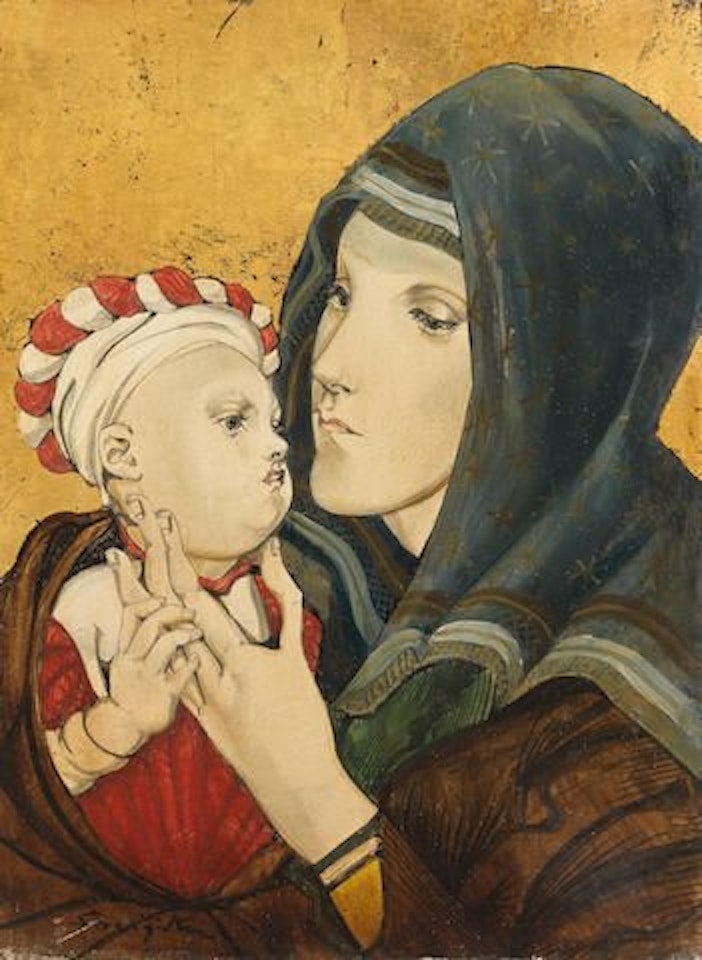 Vierge et enfant by Leonard Tsuguharu Foujita