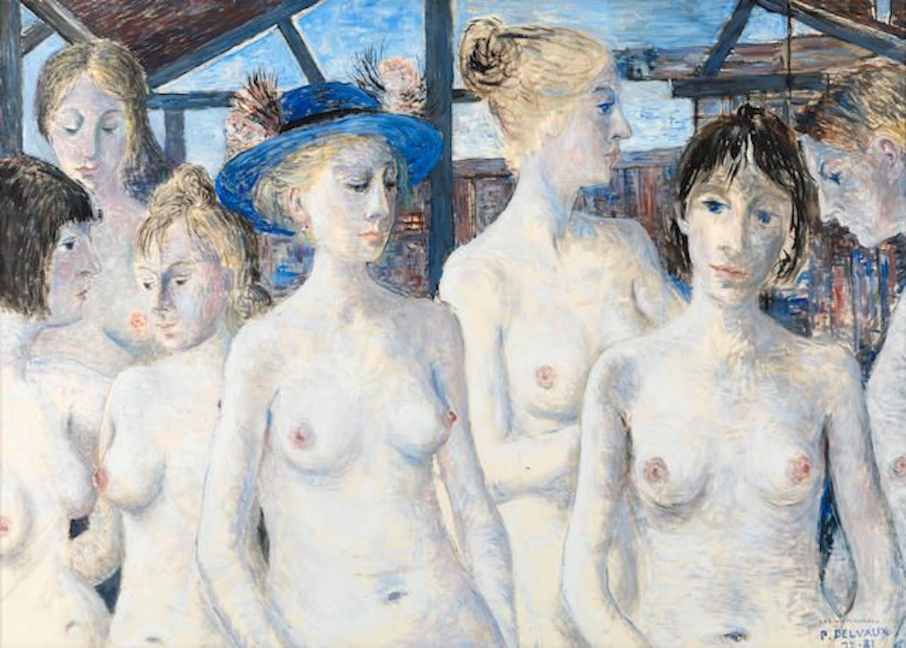 Les mystérieuses by Paul Delvaux