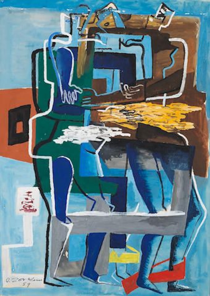 Le pacte d'amicitié by Ossip Zadkine