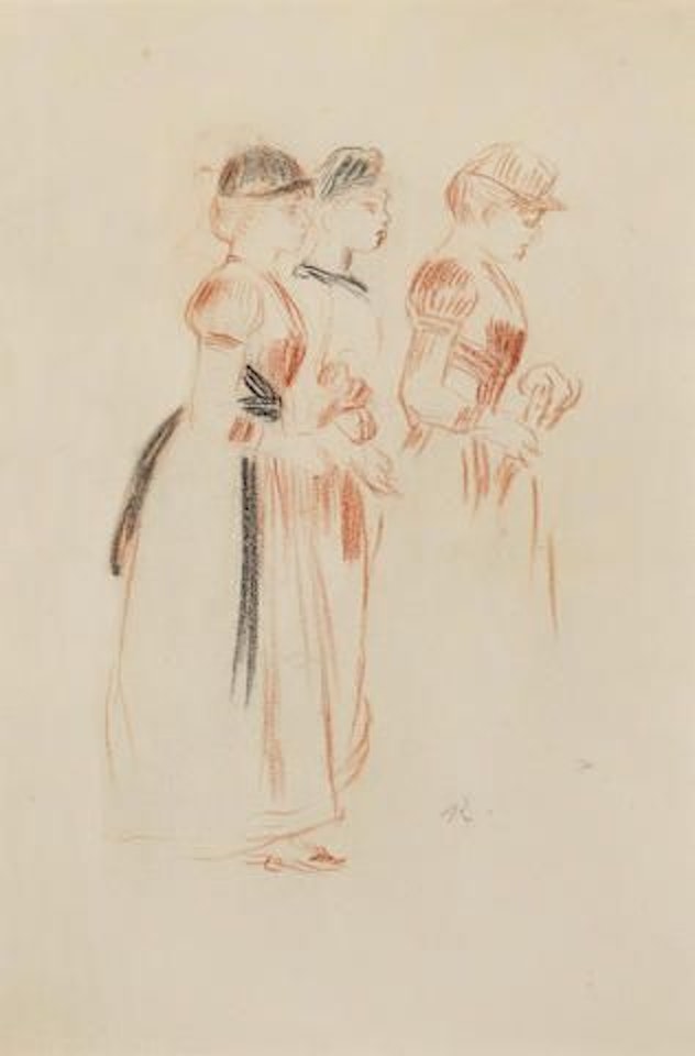 Etude pour la promenade by Pierre-Auguste Renoir