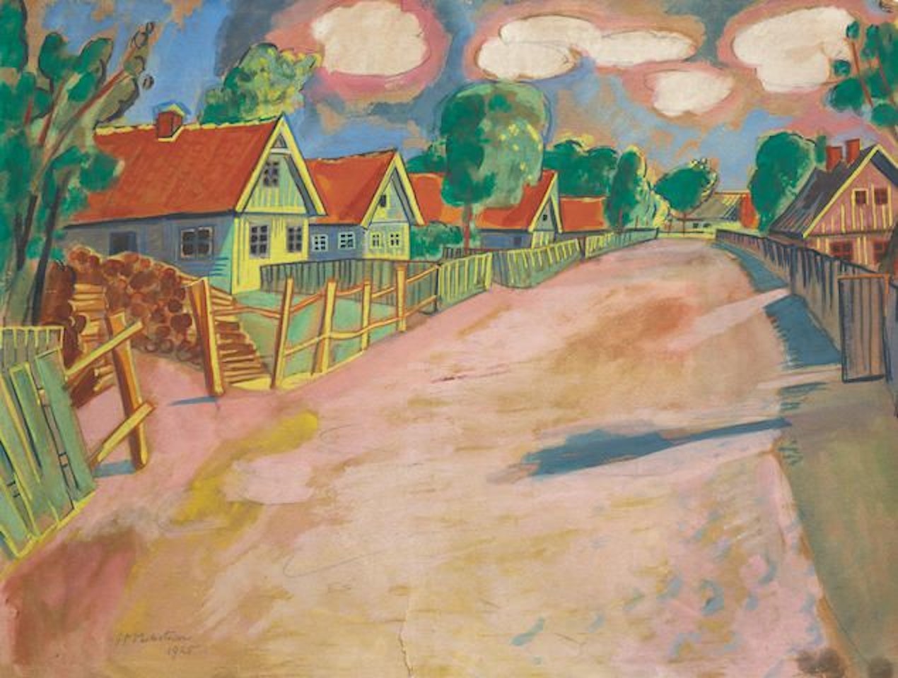 Dorfstraße by Max Pechstein