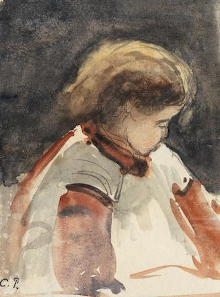 La fille de l'artiste, Minette by Camille Pissarro