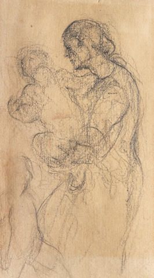 Mère et enfant by Honoré Daumier