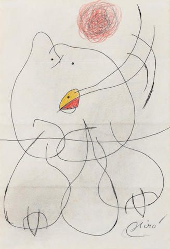 Femme, oiseau by Joan Miró